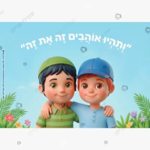 תמונת מוצר: ותהיו אוהבים צבעוני כל הבנים mvdh58l45840 mvdh5miqvi72