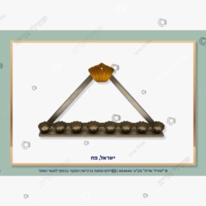 תמונת מוצר: חנוכיה מפח ישראל mtgy9pbdy9mt mtgy9rcbocne