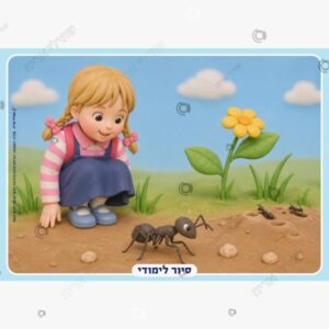 תמונת מוצר: ילדה מסתכלת על נמלים בטבע mt75dyib1y8s mt75dzaibj3z