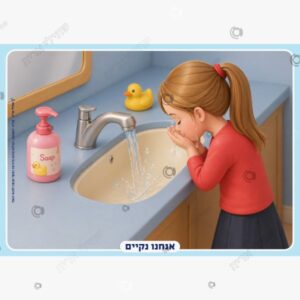 תמונת מוצר: ילדה שוטפת פנים בכיור mt75cuuaxhzm mt75cvtixwh9