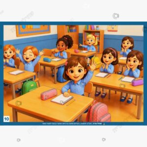 תמונת מוצר: ילדות לומדות בכיתה mt6y5r5m7yel mt6y5sd4g0ab