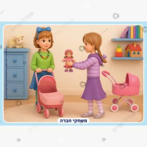 תמונת מוצר: ילדות משחקות במשחקי חברה עם בובות mt758lshk174 mt758mxisngj