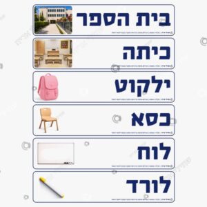 תמונת מוצר: כרטיסי אורינות בנושא בית הספר mt6yfv5brgb0 mt6yfxjgrokj