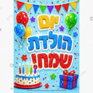 תמונת מוצר: כריכה לחוברת ליום הולדת מנצנץ בנים אורך mt6wldrw82ha mt6wlf1szynn
