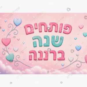 תמונת מוצר: פותחים שנה ברננה כרזה גדולה mt9nyn94odzi mt9nyoxt4tkp