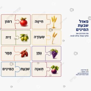 תמונת מוצר: פזל שבעת המינים צבעוני mu3r60tjspul mu3r62rs0dsa
